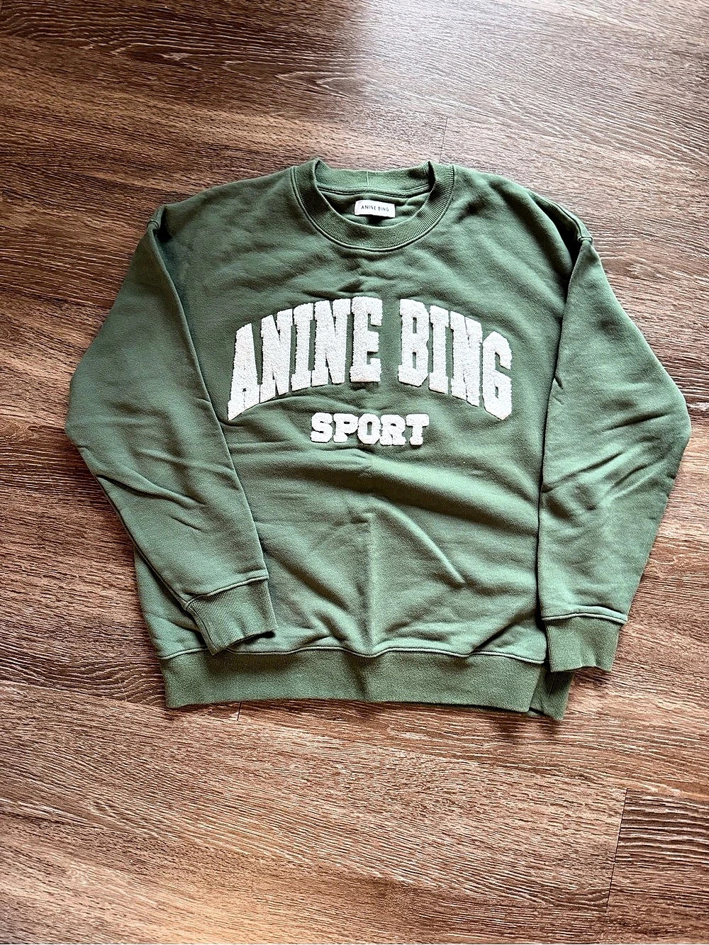 ANINE BING Sport Logo Crewneck Sweatshirt
